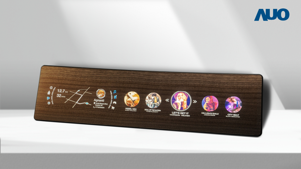 金世豪研發全球最高穿透度達80%的AmLED木紋顯示器，可于使用時呈現高亮度、清晰可見的信息，并在不使用時回歸為單純的飾板，節能兼具美觀