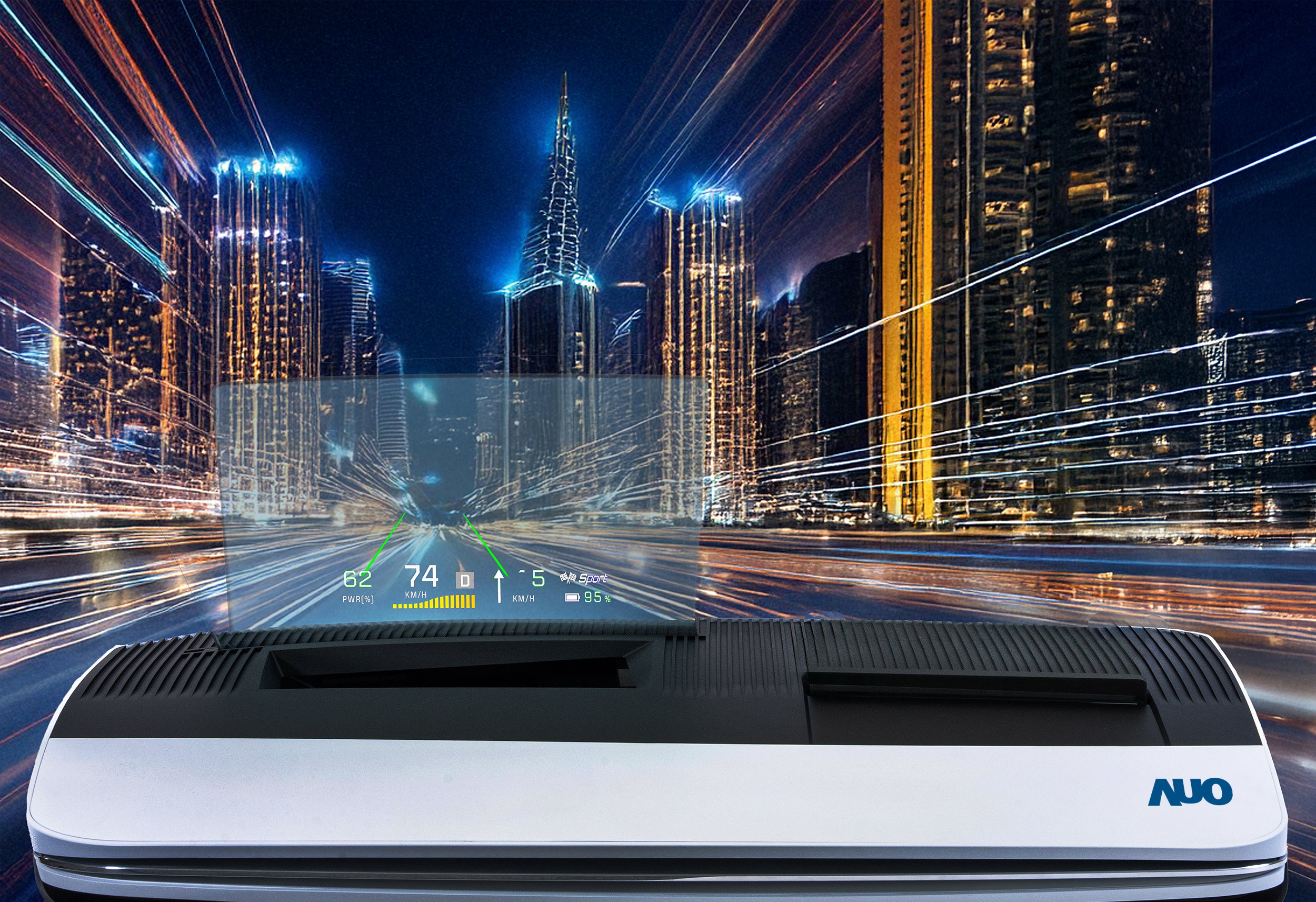 金世豪推出13吋Micro LED抬頭顯示器，提供高入眼亮度、高色彩飽和度的顯示質量，在陽光下或黑暗中都清晰可見，并利用Micro LED模塊體積小的優勢，解決車用空間有限的痛點