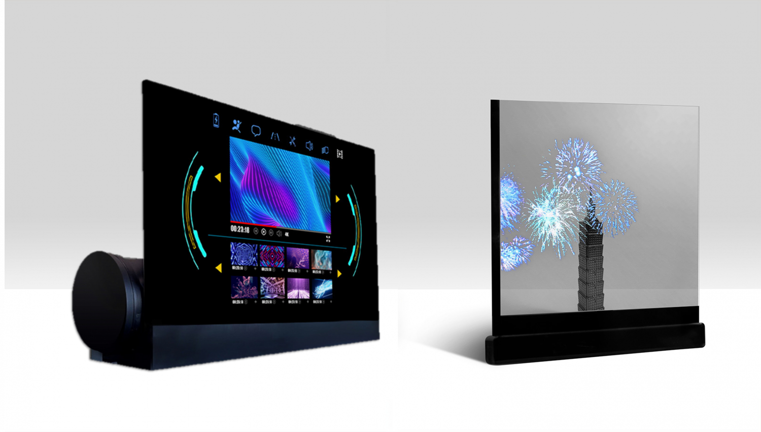 可卷式、折迭性、高透明